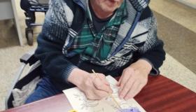 Сегодня на отделении милосердия прошло особое занятие по арт-терапии